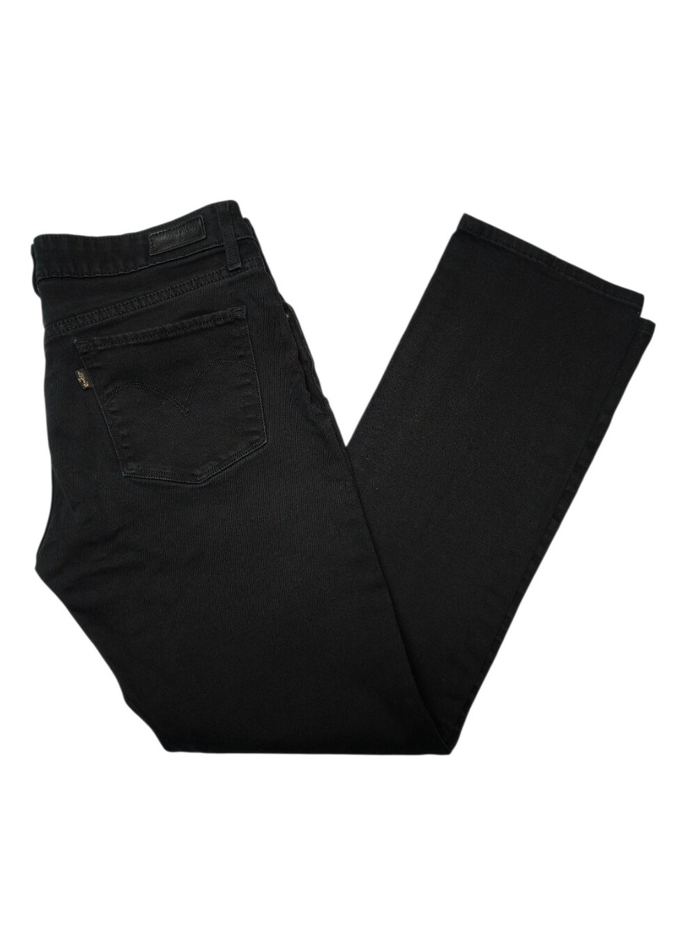 Levi's Women's Black Demi Curve Modern Rise Straight Leg Jeans Size 29